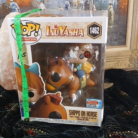 Firm!!LARGE BOX!! Huge Funko Pop InuYasha Shippo on Horse - Brown and Blue - Picture 1 of 7